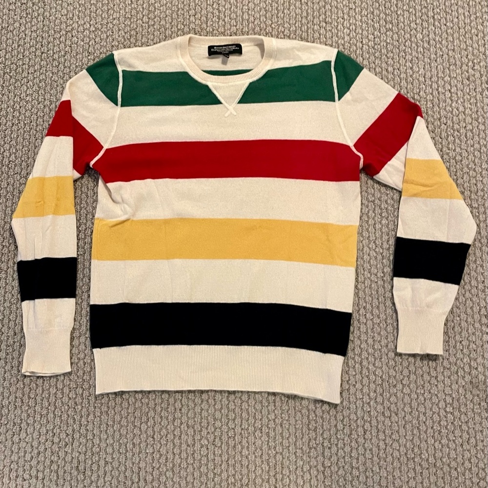 Cashmere Hudson Bay Company HBC stripe sweater